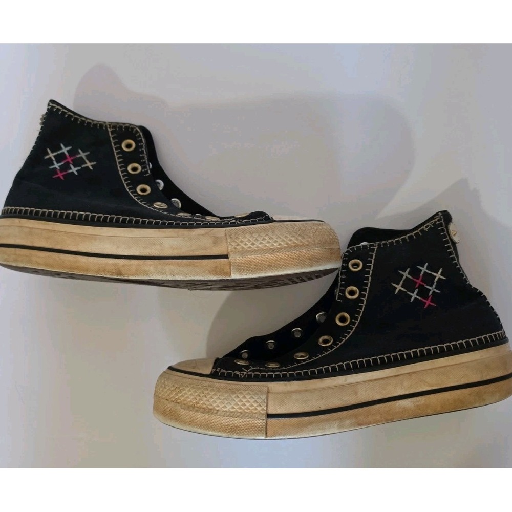 Converse Chuck Taylor All Star Lift Stitch Sich Sneakers Embroidered Size 8